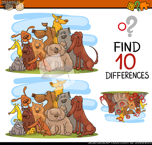 Image of differences task for kids