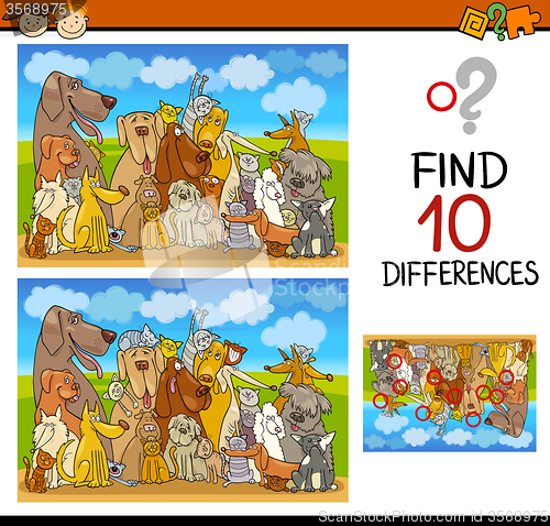 Image of differences task for preschoolers