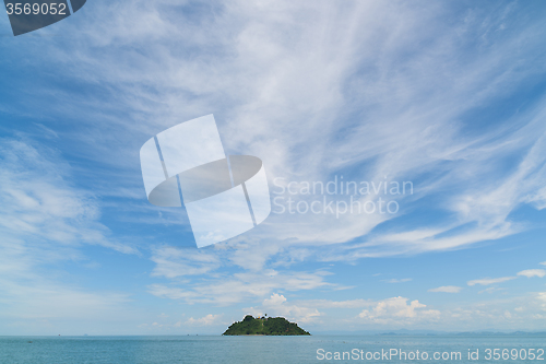 Image of Island with pagoda at the Myeik Archipelago, Myanmar