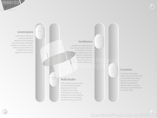 Image of Cool slider infographic with options