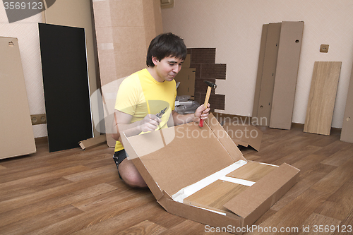 Image of Assembling furniture