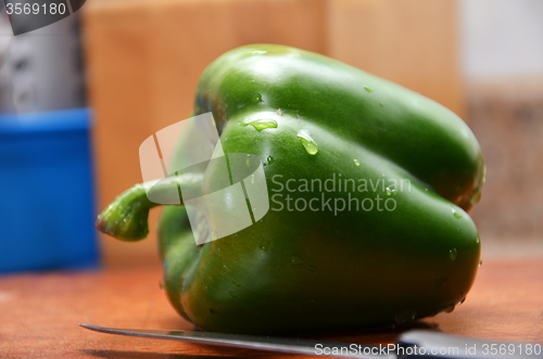 Image of Sweet chili and knife  