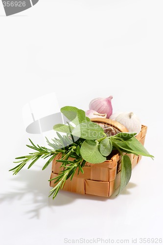 Image of Basket of Herbs