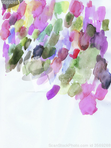 Image of Watercolor elements for design.