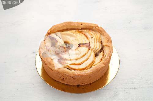 Image of Fresh italian cake with apple and chocolate