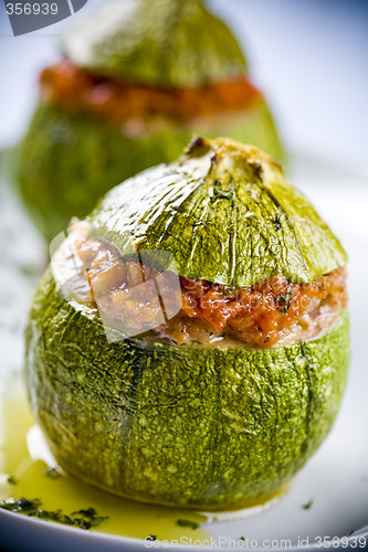 Image of stuffed zucchini