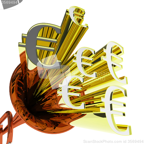 Image of Euro Sign Means European Finances And Currency