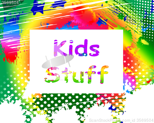 Image of Kids Stuff On Screen Means Online Activities For Children