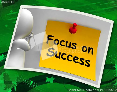 Image of Focus On Success Photo Shows Achieving Goals