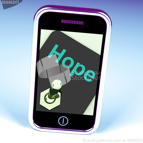 Image of Hope Switch Phone Shows Wishing Hoping Wanting