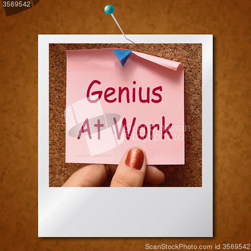 Image of Genius At Work Note Means Do Not Disturb