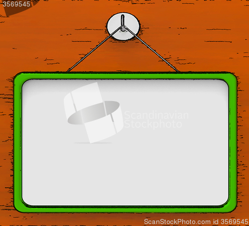 Image of Blank Noticeboard Copy space Shows Display Space