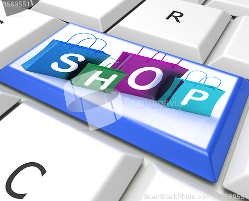 Image of Shopping Bags Key Show Retail Store and Buying