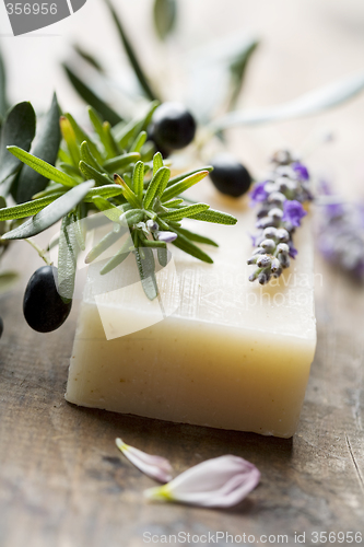 Image of soap with natural ingredients