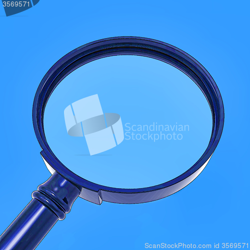 Image of Magnifying Glass Shows Zoom Or Searching