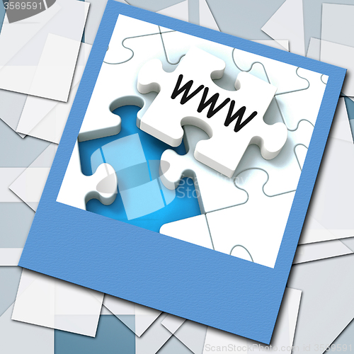 Image of WWW Photo Means Internet Website Or Network