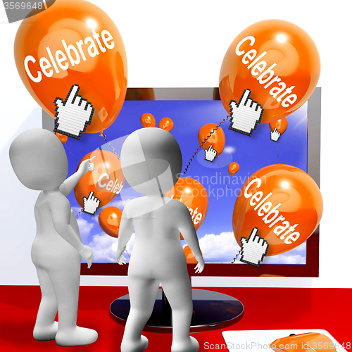 Image of Celebrate Balloons Mean Parties and Celebrations Internet