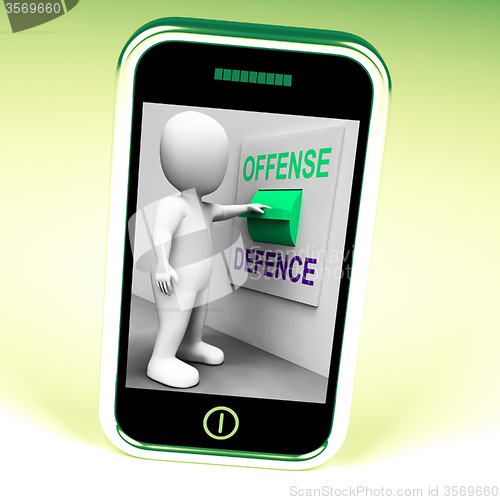 Image of Offense Defence Switch Shows Attack Or Defend