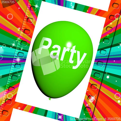 Image of Party Balloon Represents Parties Events and Celebration