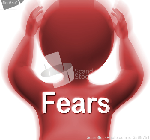 Image of Fears Man Means Worries Anxieties And Concerns