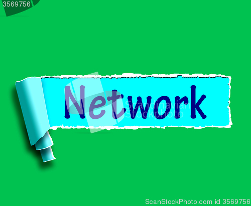 Image of Network Word Means Online Connections And Contacts