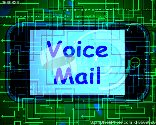 Image of Voice Mail On Phone Shows Talk To Leave Messages