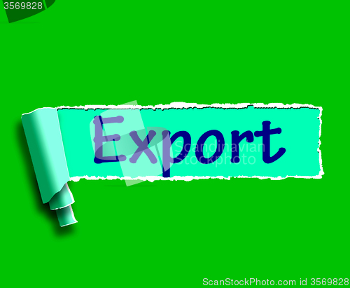 Image of Export Word Shows Selling Overseas Through Internet