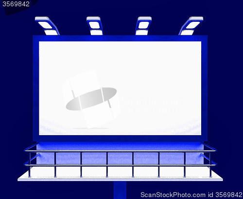 Image of Blank Billboard Copy space Shows Advertising Space