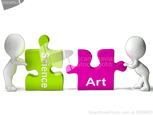 Image of Science Art Puzzle Shows Scientific Or Artistic