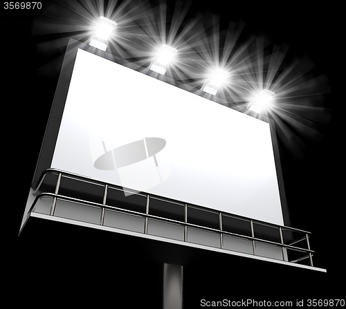 Image of Blank Billboard Copy space Shows Advertising Space