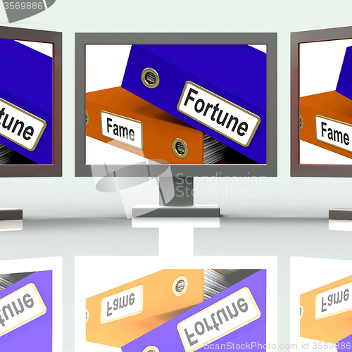 Image of Fortune Fame Folders Screen Mean Rich Or Well Known