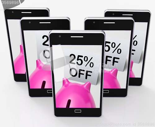 Image of Twenty-Five Percent Off Piggy Bank Shows 25 Discounts