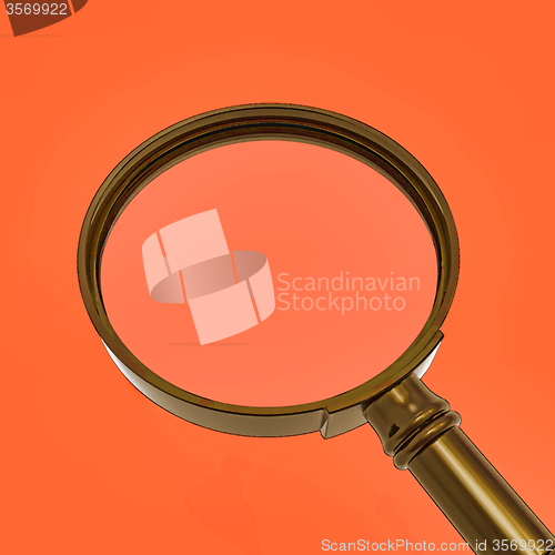 Image of Magnifying Glass Shows Zoom Or Searches