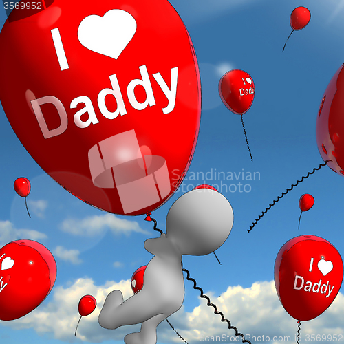 Image of I Love Daddy Balloons Shows Affectionate Feelings for Dad