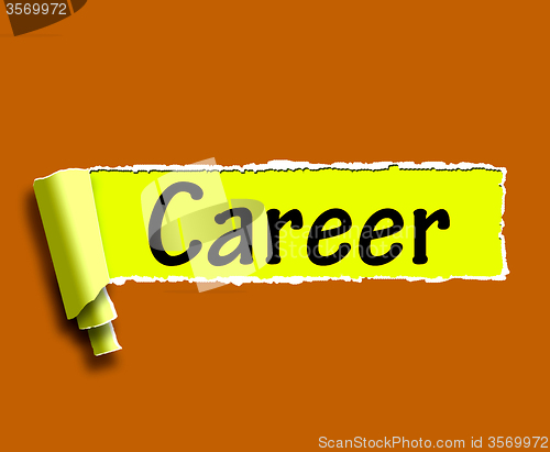 Image of Career Word Means Internet Job Or Employment Search