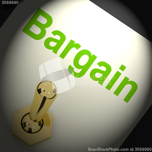 Image of Bargains Switch Shows Discount Promotion Or Markdown