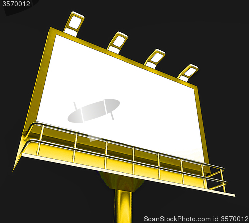 Image of Blank Billboard Copy space Shows Advertising Space