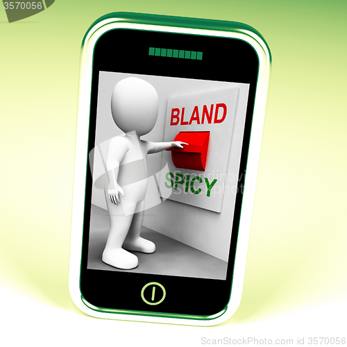 Image of Bland Spicy Switch Shows Plain Hot Cooking Flavours