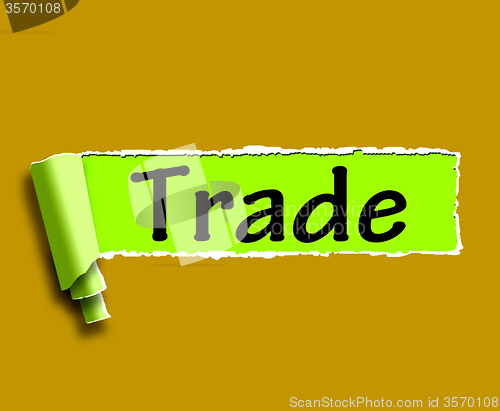 Image of Trade Word Shows Online Buying Selling And Shops