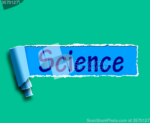 Image of Science Word Shows Internet Learning About Sciences