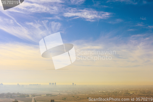 Image of Dubai skyline, United Arab Emirates. 