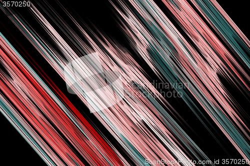 Image of Fractal image: glowing colored stripes and lines.