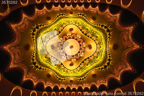 Image of Fractal image : beautiful pattern on a dark background.