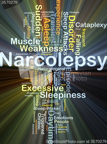 Image of Narcolepsy background concept glowing