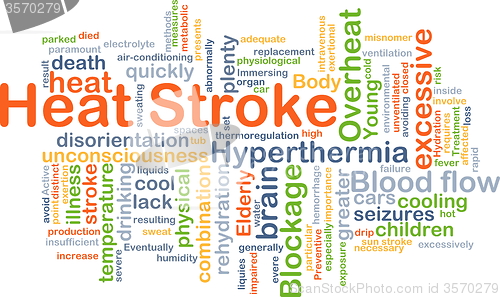 Image of Heat stroke background concept