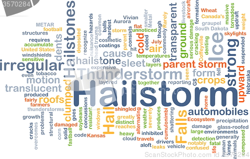 Image of Hailstorm background concept