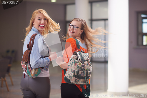 Image of happy student girls