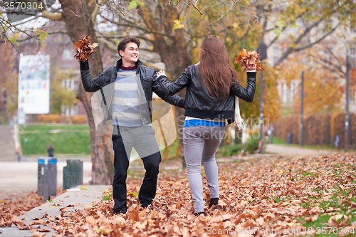 Image of autumn couple