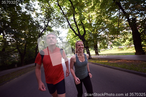 Image of couple jogging