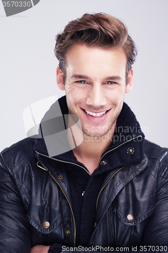 Image of handsome young man portrait